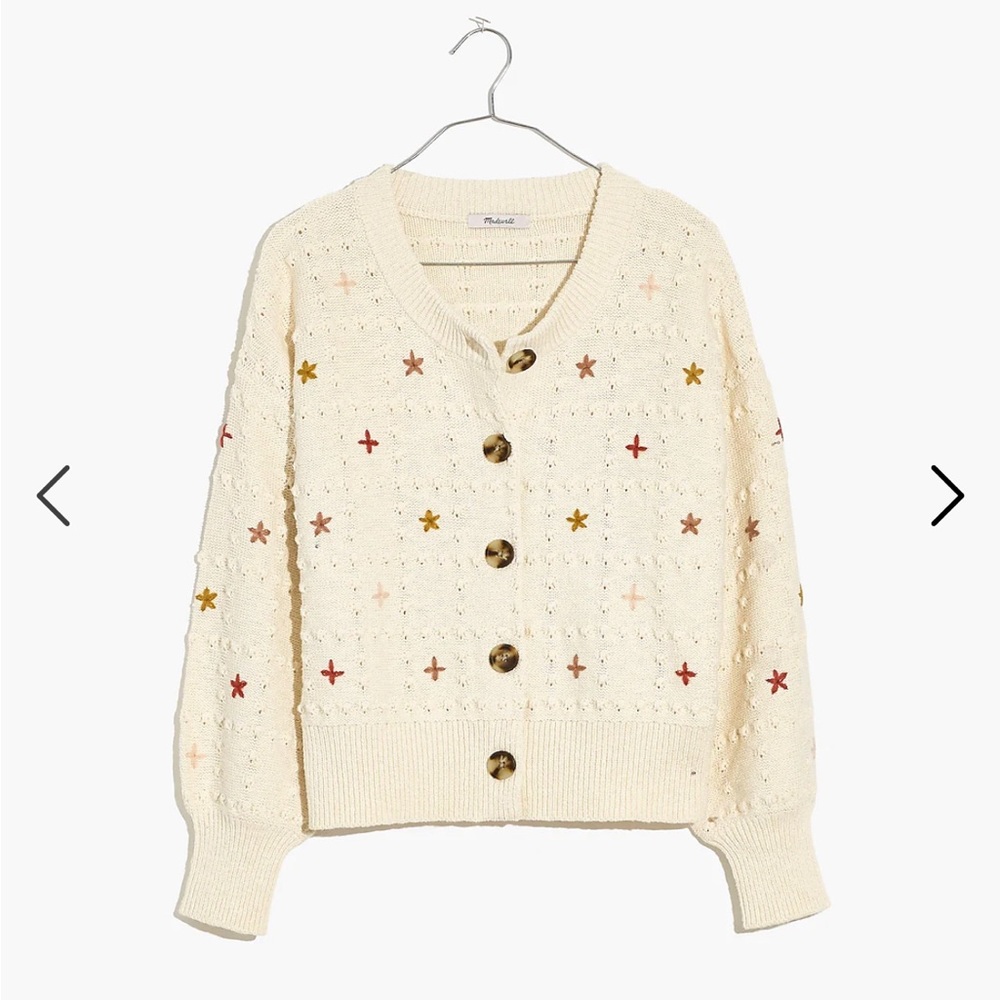 Embroidered Sandlin Cardigan Sweater